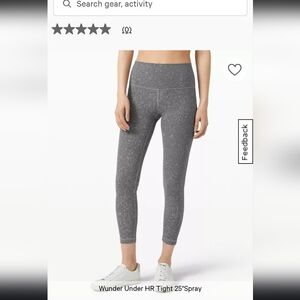 Lululemon Wunder Under High-Rise Tight Spray 25"